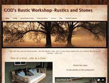 Tablet Screenshot of godsrusticworkshop.com